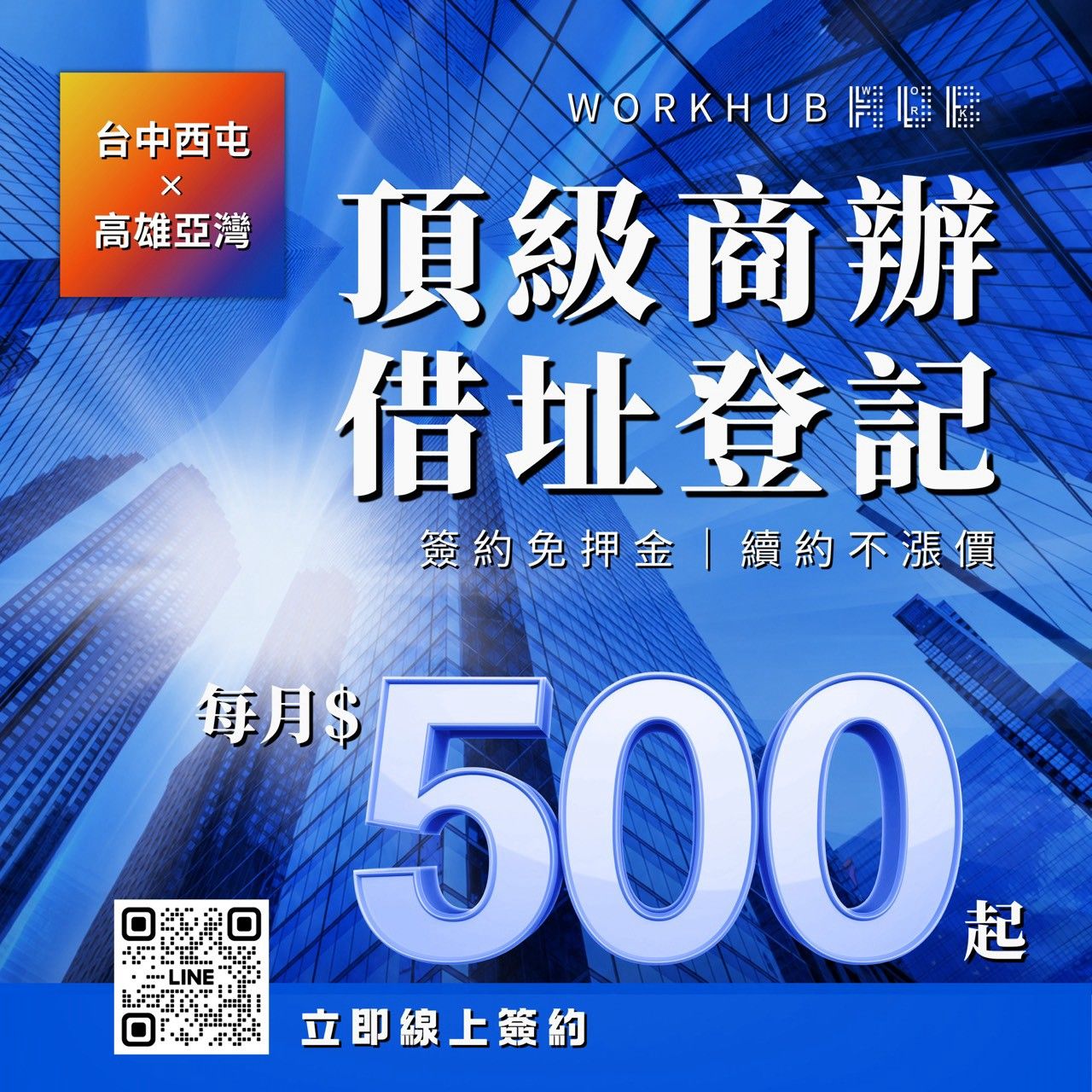 零押金、不漲價!每月 $500 起,坐擁雙城頂級門面